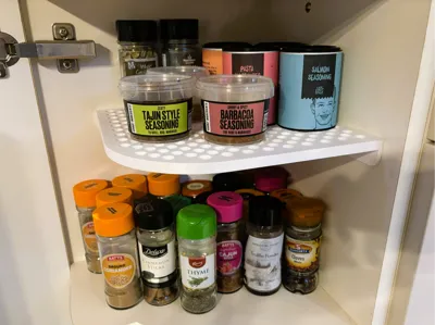 Kitchen Cabinet Corner Spice Shelf 