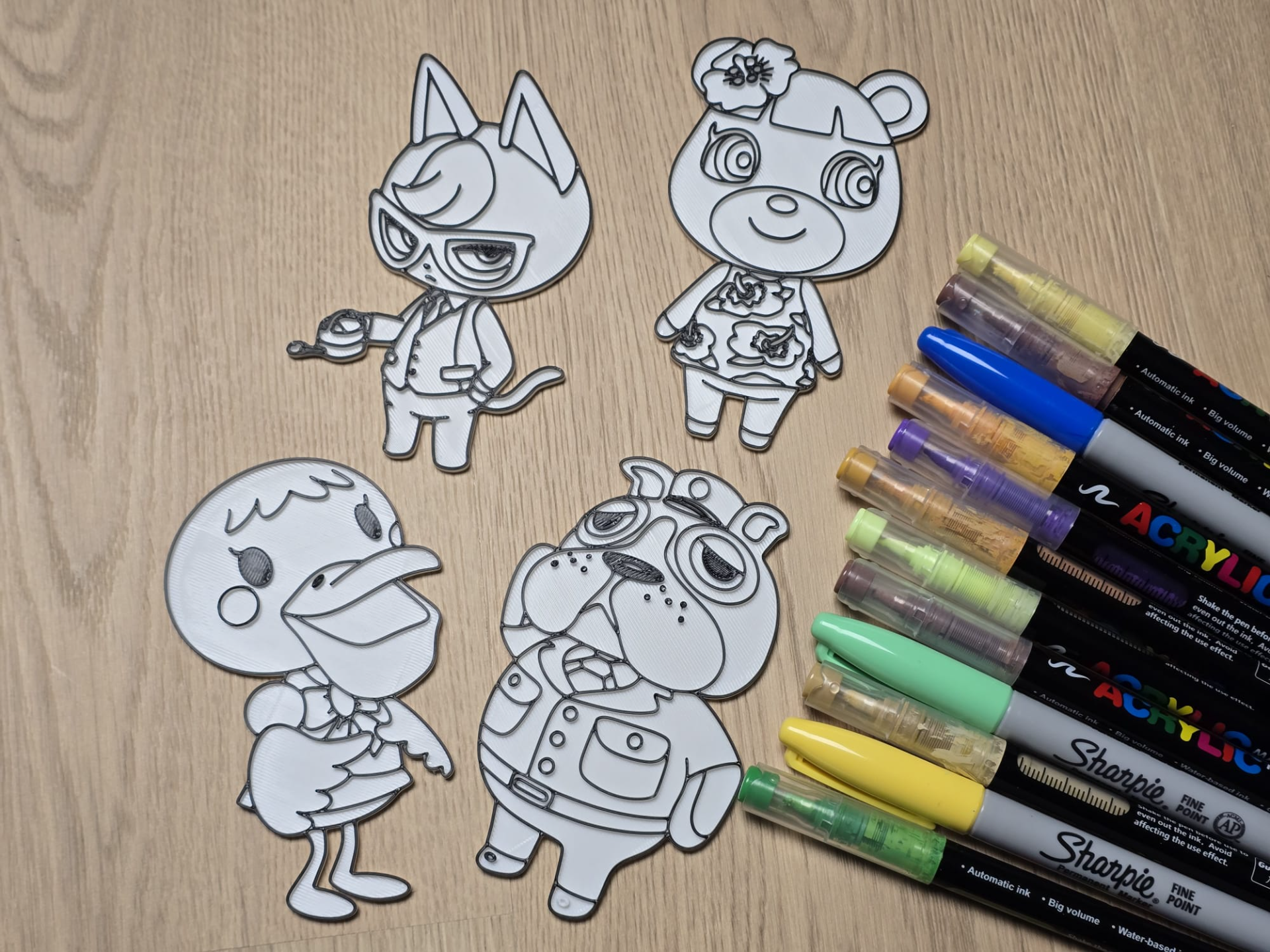 Animal Crossing Squad Coloring Craft Set 7