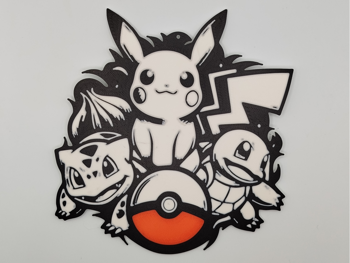 Pokemon Pikachu Wandbild 3