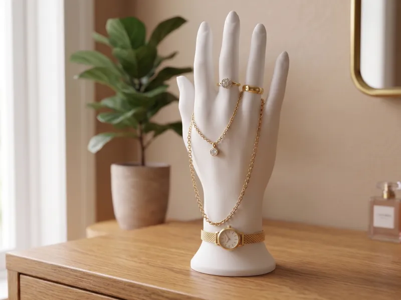 Elegant  holder for rings, bracelets, watches