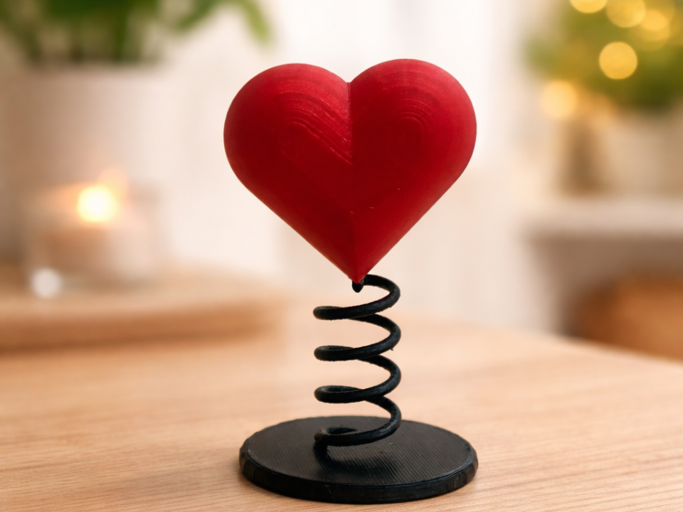 Wobble Heart Desk Toy