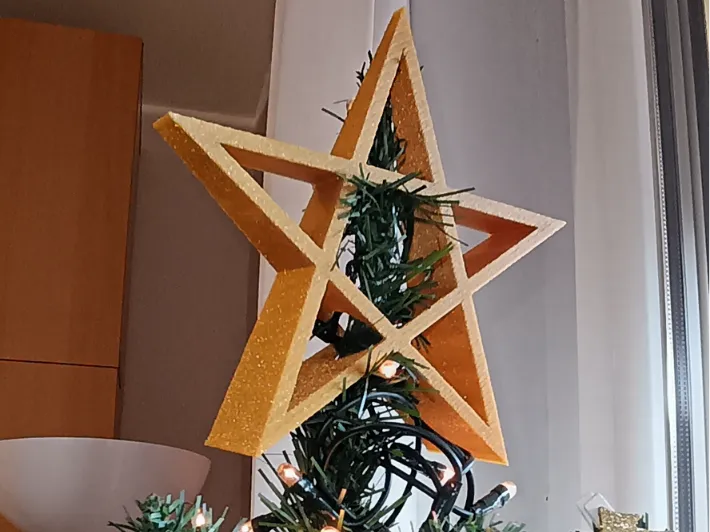 PUNTALE STELLA PER  ALBERO DI NATALE