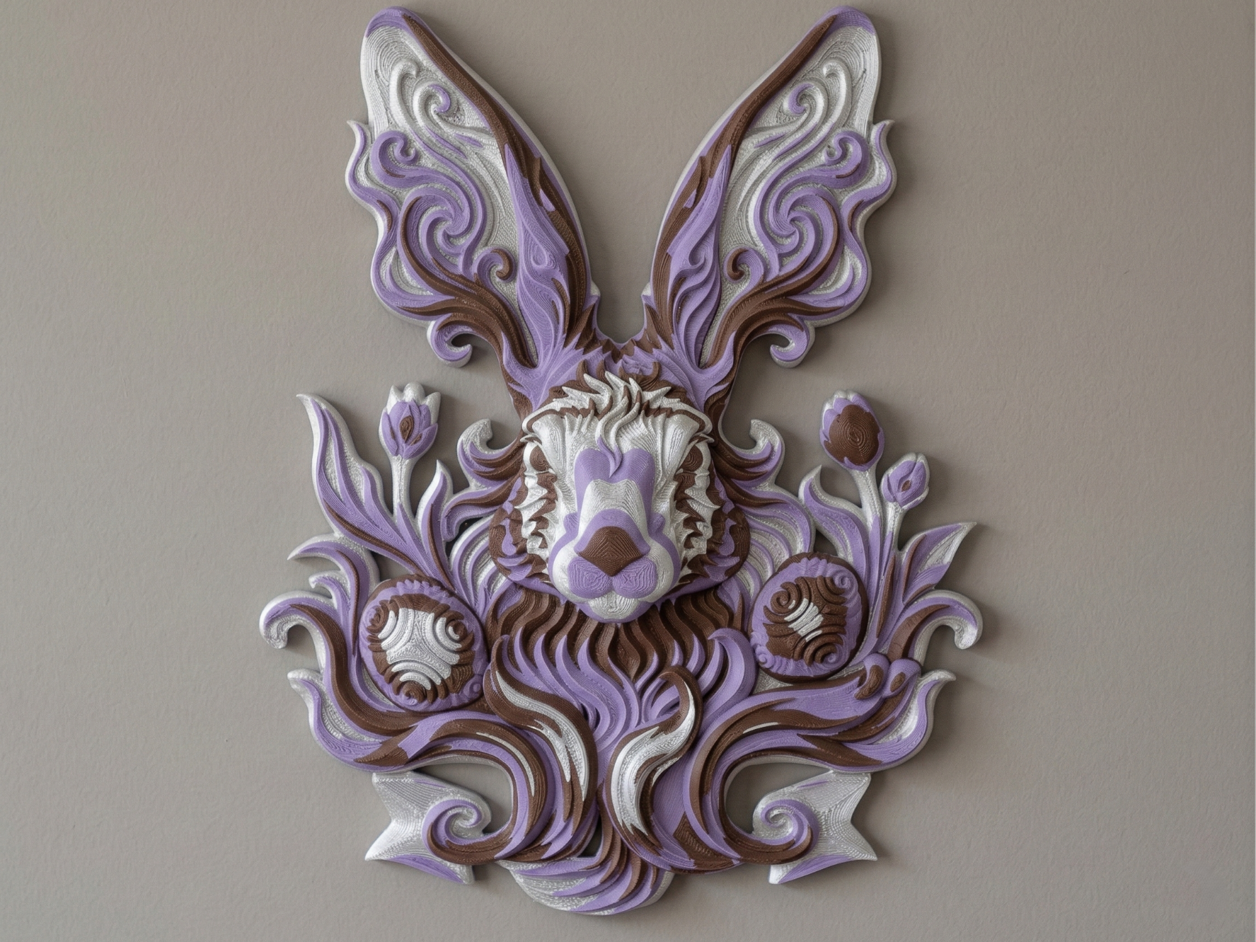 Conejo de Pascua Ornamental - Arte de pared
