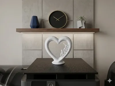 Dad heart decoration
