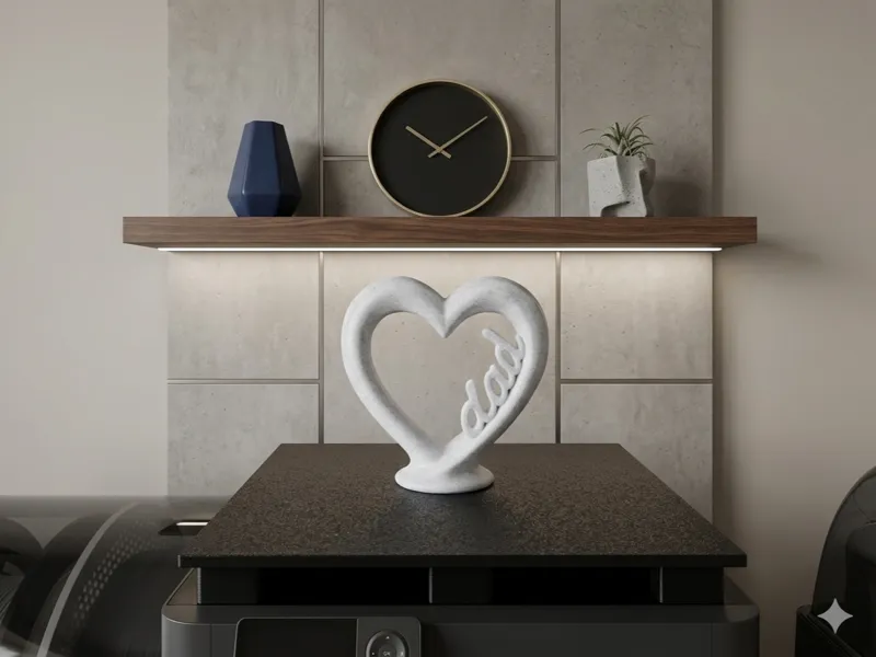 Dad heart decoration