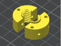 EXPERIMENTAL H2D Split lead screw nut, easy maint