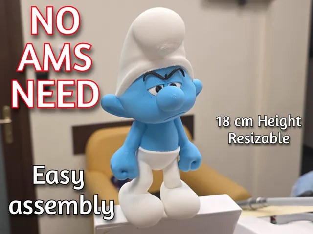 Grouchy Smurf - No AMS - Easy assembly
