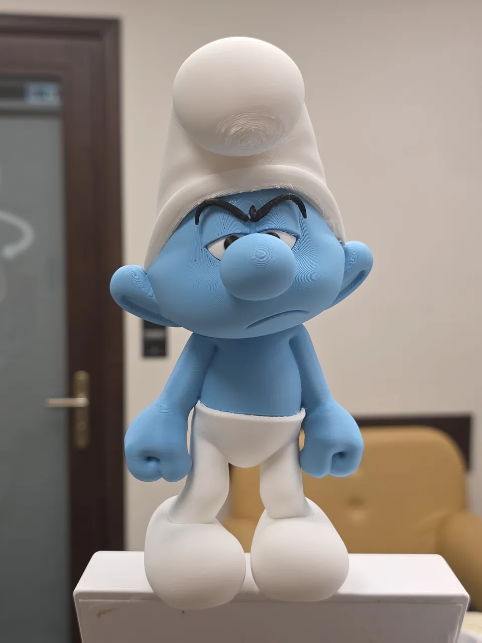 Grouchy Smurf - No AMS - Easy assembly view 3