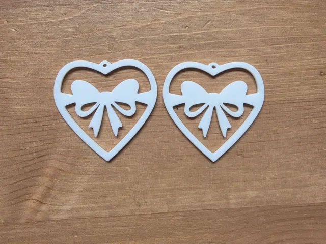 Heart Bow Earrings
