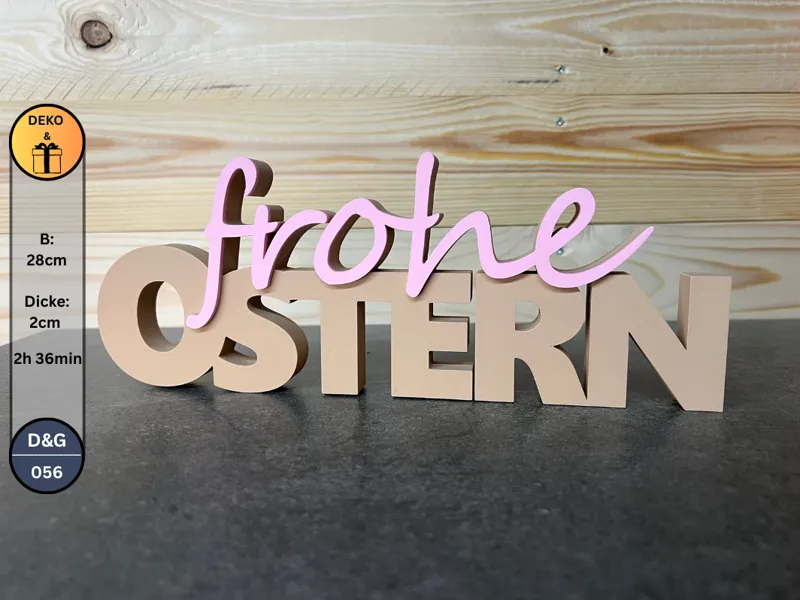 Schriftzug Frohe Ostern XL