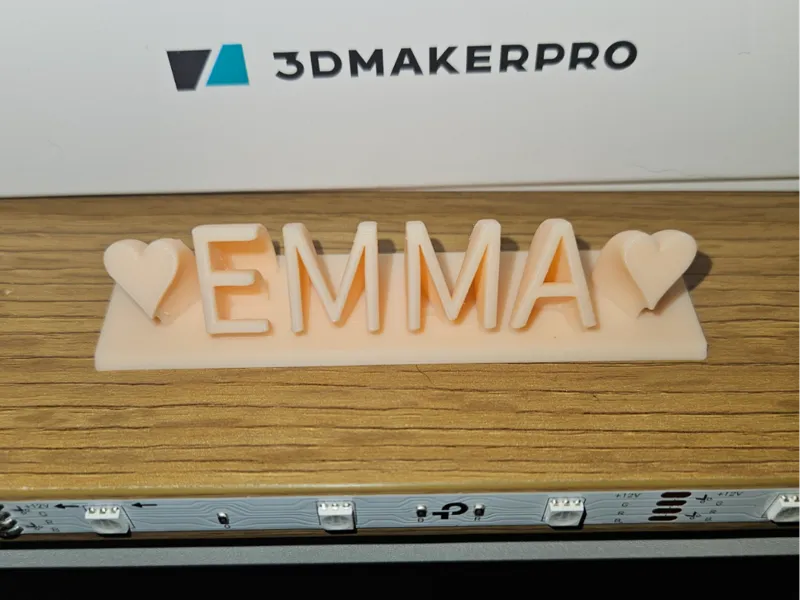 Emma sweeping name with base