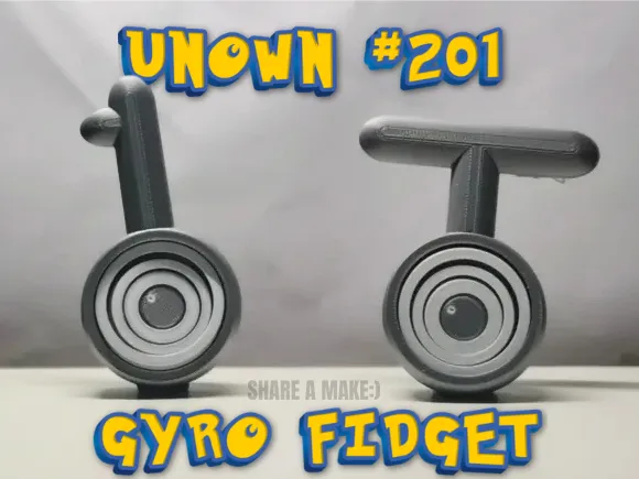 Multicolor Unown Gyro Fidget Satisfying!