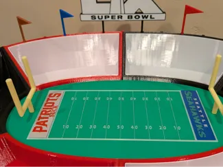 Snack Stadium End Zone Logos For 2026 Patriots