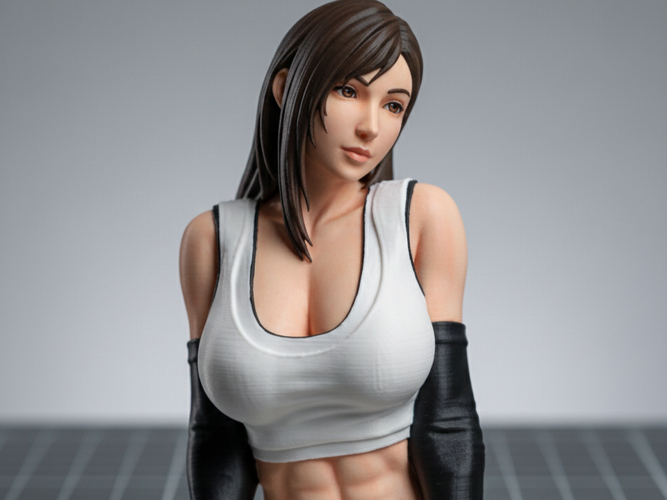 Tifa Lockhart From Final Fantasy Bust 3D