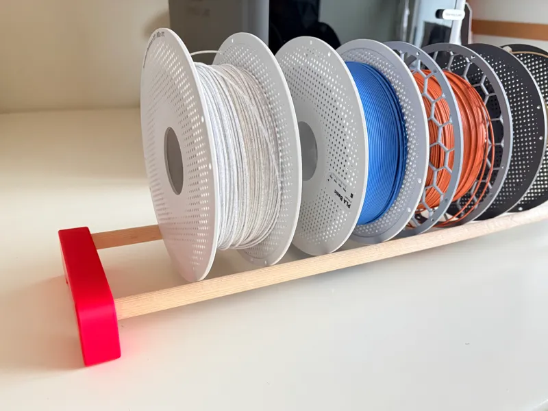 simple filament storage rack system