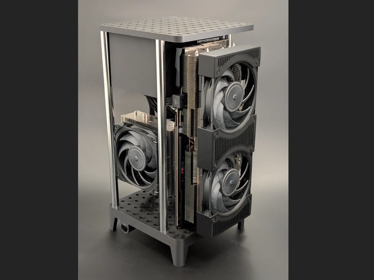 Open Frame ITX PC Case - Free 3D Print Model - MakerWorld