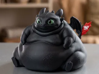 How to Train Your Dragon Fat Toothless