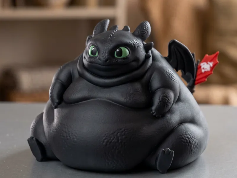 How to Train Your Dragon Fat Toothless