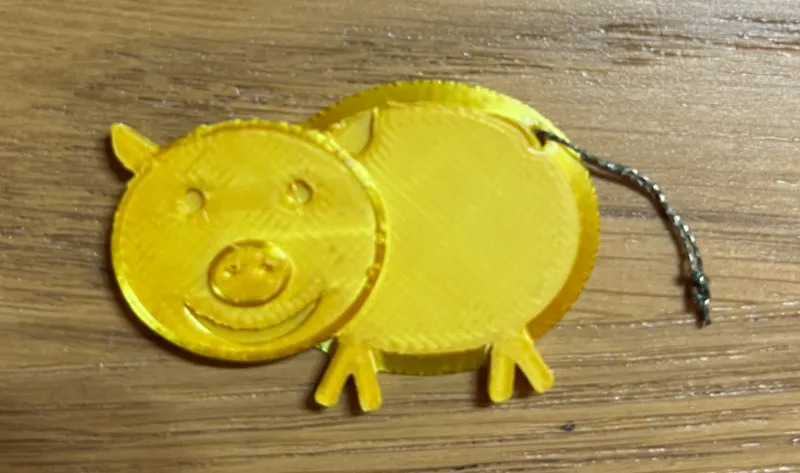 Christmas lottery scratch card pig scraper 