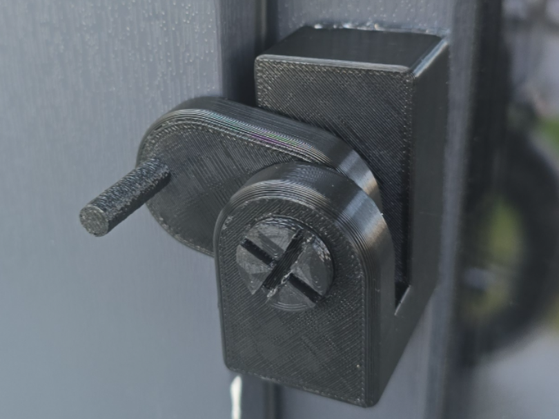 External lock for balcony doors