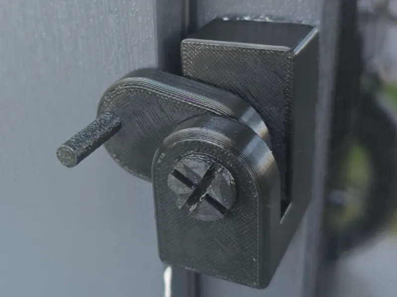 External lock for balcony doors