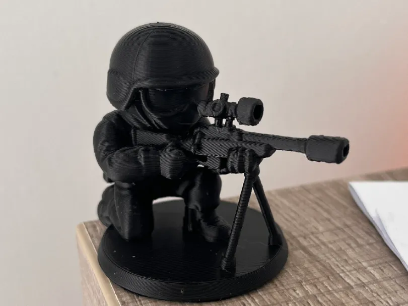 Sniper 3D On Base by Artist3dMakerWorld: Download Free 3D Models