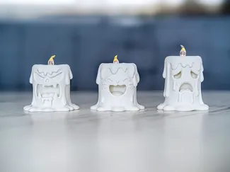 Expressive Candle LED  Cute, Angry & Sad