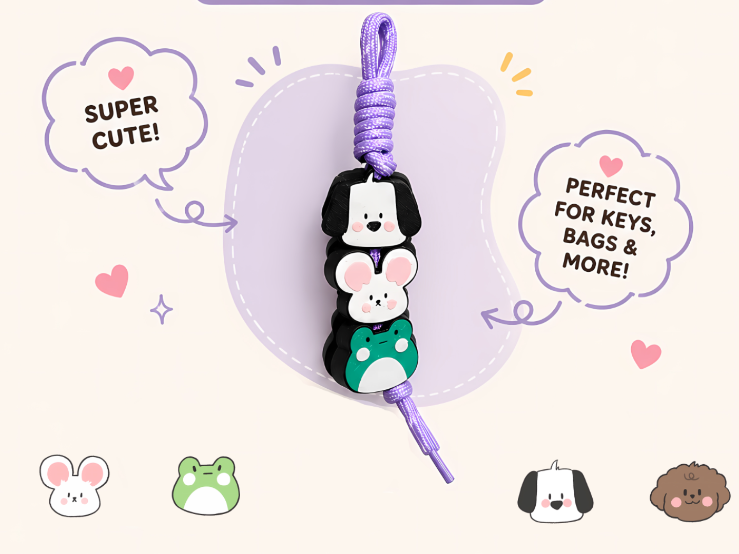 Chunky Animal Head Charms - 1