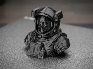 Deep Space Explorer Bust – Sci-Fi Astronaut
