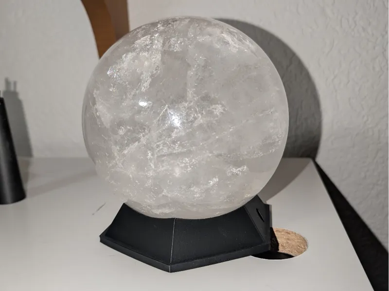crystal ball stand