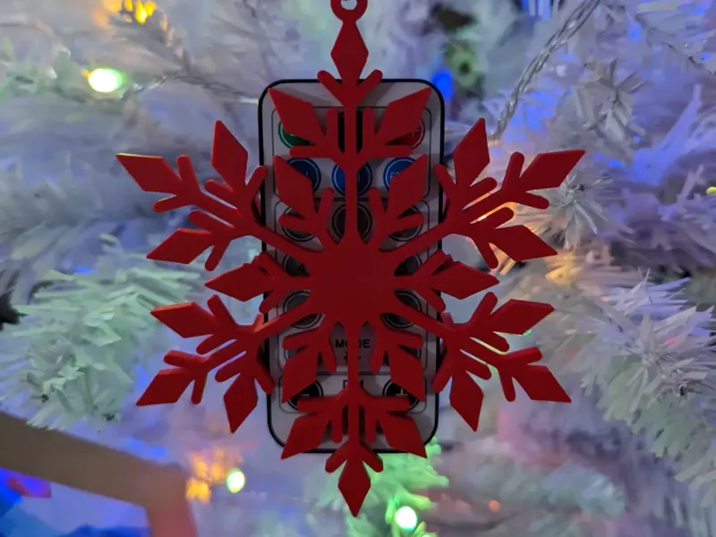 Snowflake Ornament Light Remote Holder