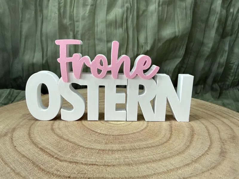 Schriftzug Frohe Ostern
