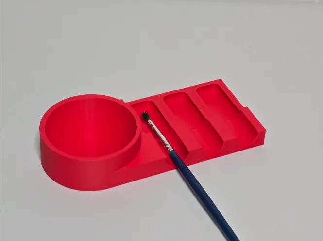 Pinsel Ablage mit Reinigungsschale