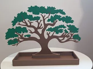 Arbol con base bandeja
