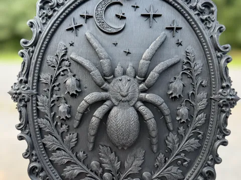 Marco decorativo: Tarantula Frame — referencia de MakerWorld