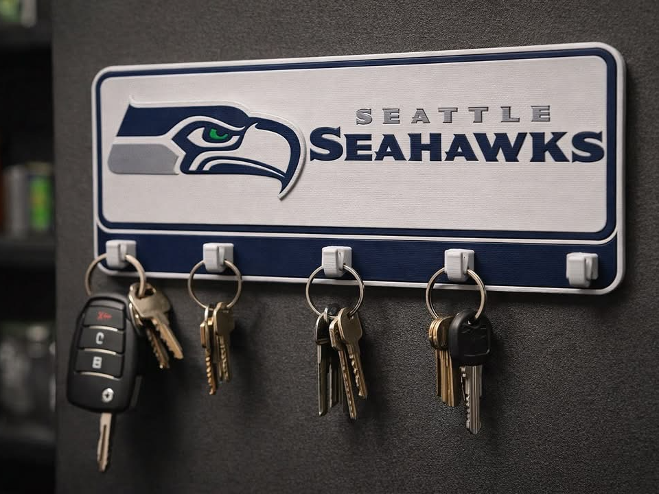 Seattle Seahawks Team Wall Key Hanger
