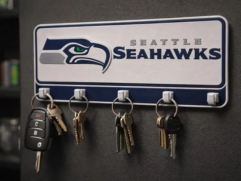 Seattle Seahawks Team Wall Key Hanger