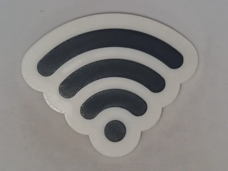 WiFi NFC Tap Sign (Embedded NFC Tag Holder)