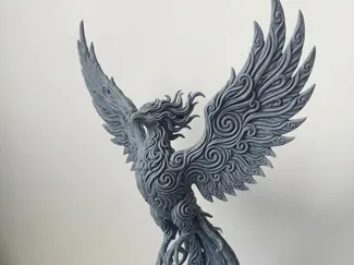 Iced phoenix rising