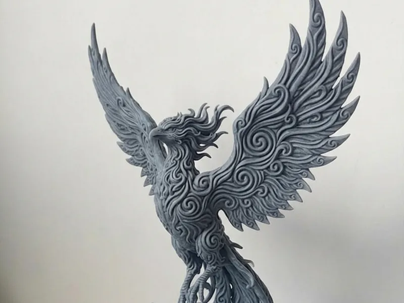 Iced phoenix rising 