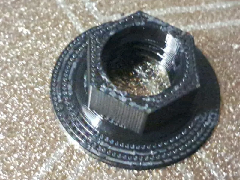 Tuerca con arandela rosca metrica parametrizable