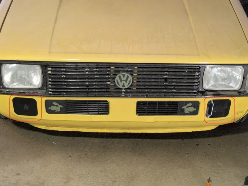 VW Mk1 rabbit caddy cabrio bumper delete cover