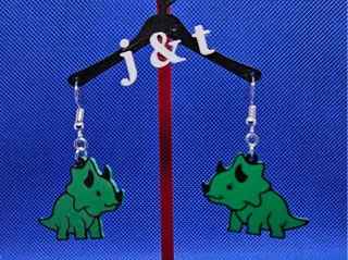Cute dino earrings