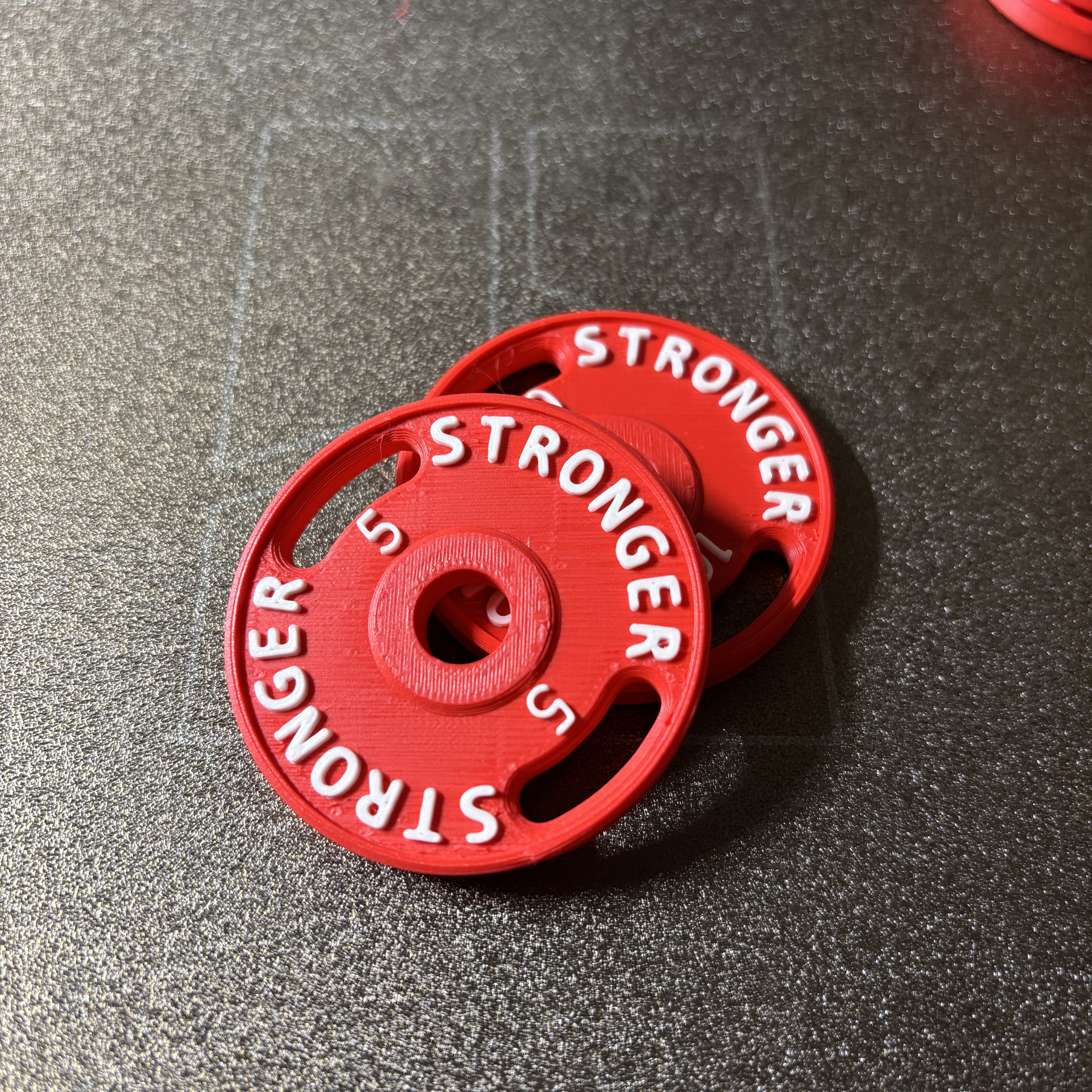 Miniatura 5 do modelo 3D 杠铃片 钥匙扣 吊坠 健身必备 