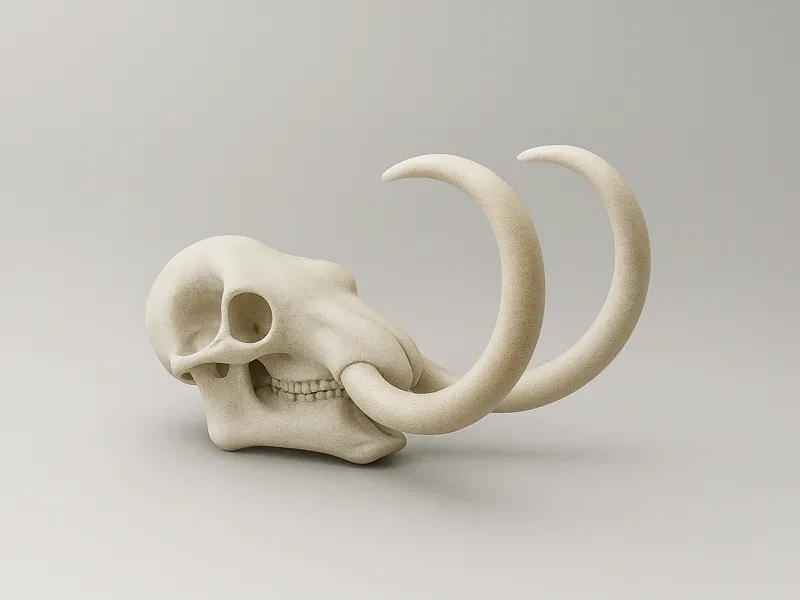Woolly Mammoth Skull