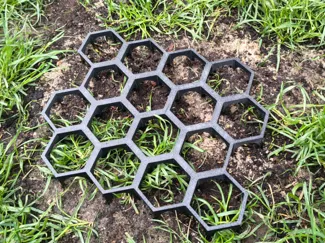 Grass Protection Hex Tiles Flat or Grip top