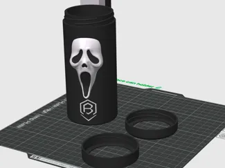 Ghostface 12oz can holder