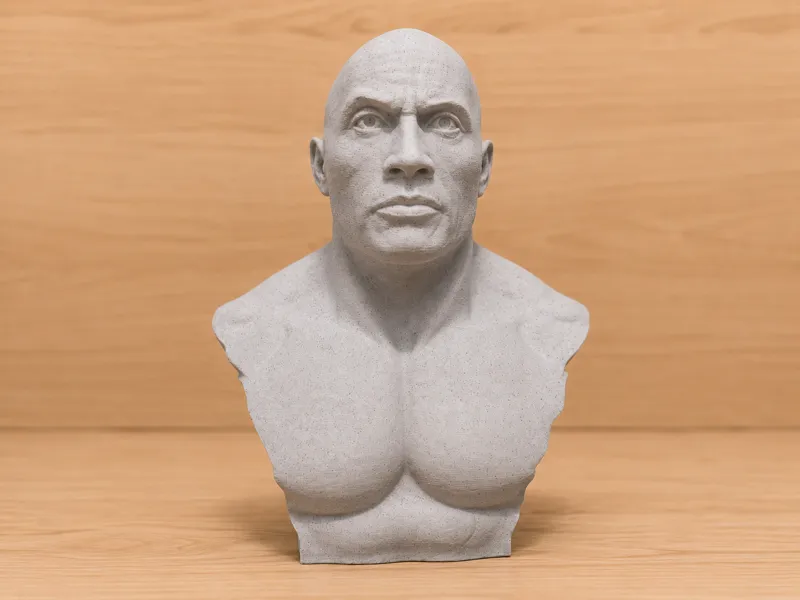 Busto de Dwayne Johnson (The Rock)