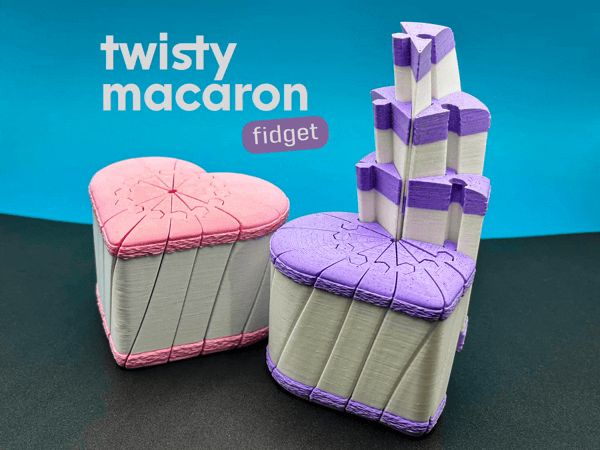 Twisty Macaron Fidget! • Valentine's Day