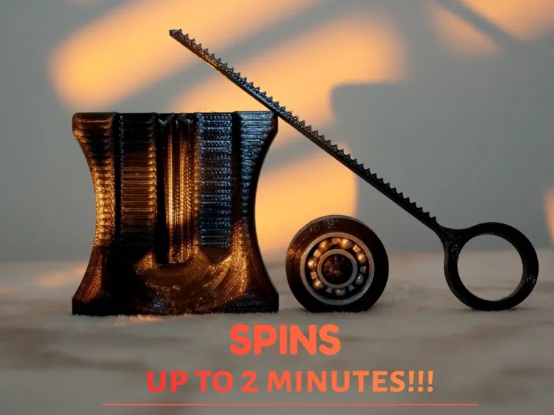 Spinning Top with launcher (No Glue Required)